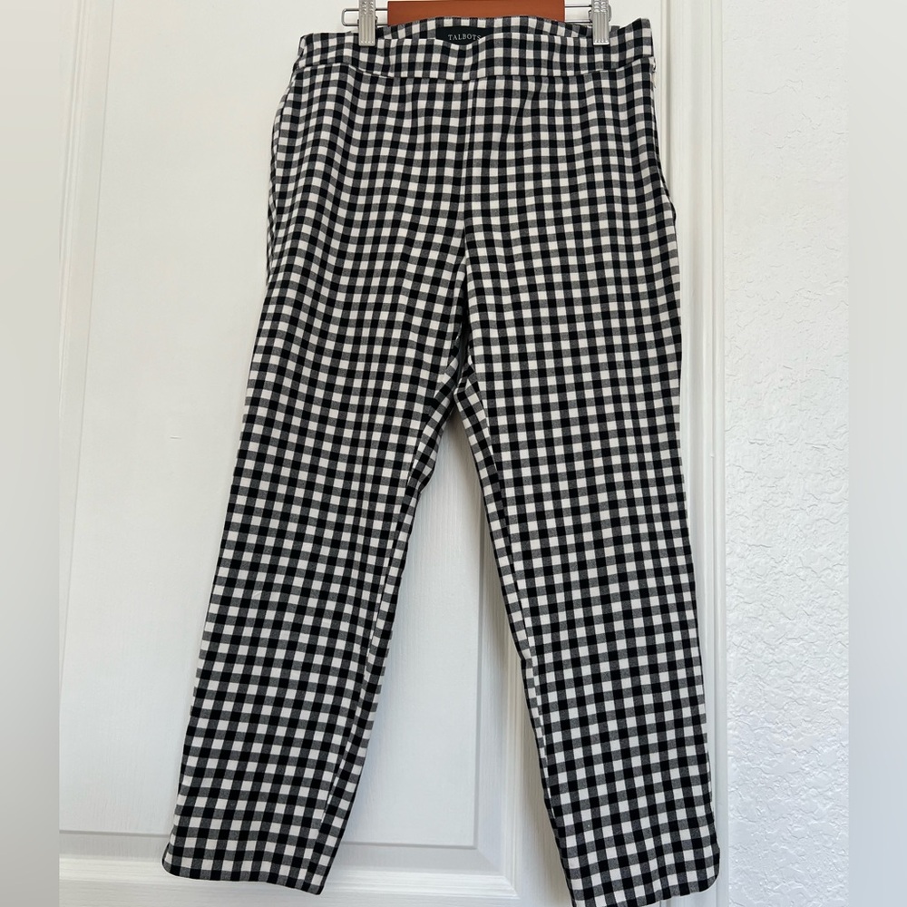 Talbots Gingham Cropped Pants | 6p
